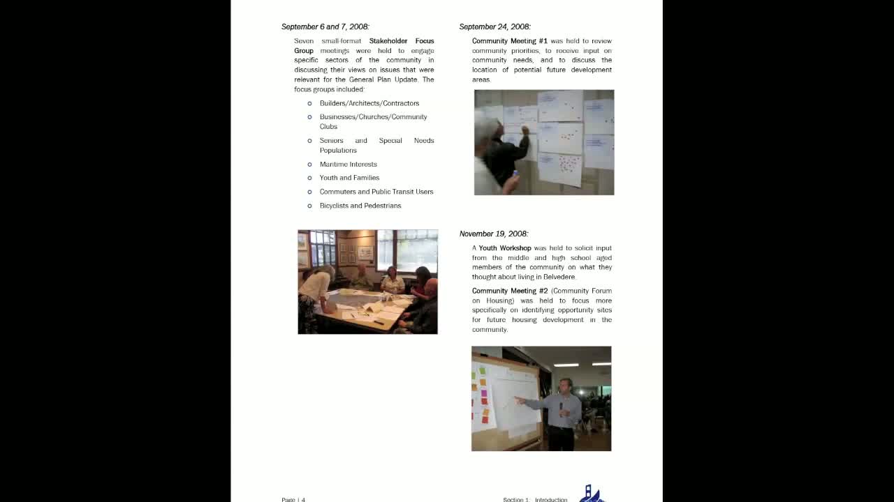 Belvedere Planning Process
