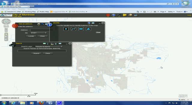 Graphical Search Tools and Data Grid Results 