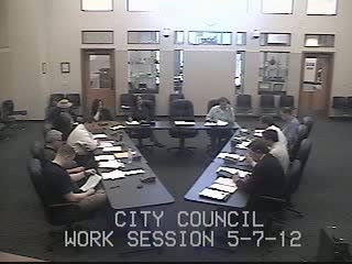 City Council Worksession 5/7/2012