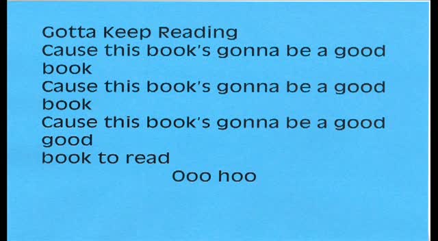 Gotta Keep Reading Karaoke