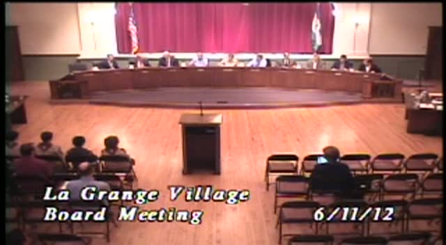 La Grange Village Board Meeting - 6/11/12