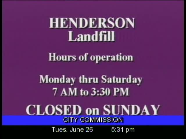 Board of Commissioners Meeting - June 26, 2012