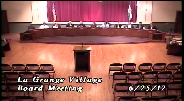 La Grange Village Board Meeting - 6/25/12