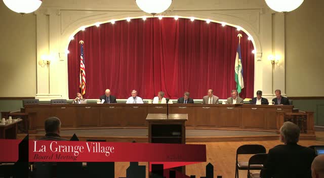 La Grange Village Board Meeting - 8/27/12